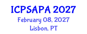 International Conference on Political Sciences and Policy Analysis (ICPSAPA) February 08, 2027 - Lisbon, Portugal