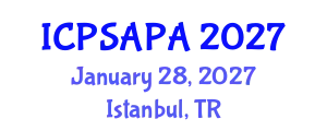 International Conference on Political Sciences and Policy Analysis (ICPSAPA) January 28, 2027 - Istanbul, Turkey