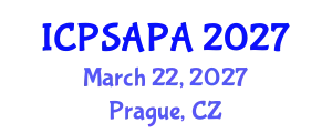 International Conference on Political Sciences and Policy Analysis (ICPSAPA) March 22, 2027 - Prague, Czechia