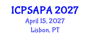 International Conference on Political Sciences and Policy Analysis (ICPSAPA) April 15, 2027 - Lisbon, Portugal