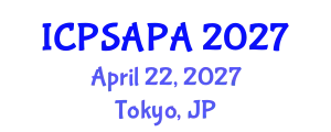 International Conference on Political Sciences and Policy Analysis (ICPSAPA) April 22, 2027 - Tokyo, Japan
