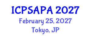 International Conference on Political Sciences and Policy Analysis (ICPSAPA) February 25, 2027 - Tokyo, Japan