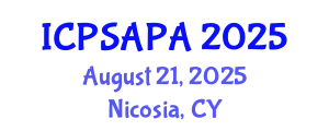 International Conference on Political Sciences and Policy Analysis (ICPSAPA) August 21, 2025 - Nicosia, Cyprus