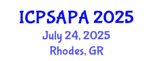 International Conference on Political Sciences and Policy Analysis (ICPSAPA) July 24, 2025 - Rhodes, Greece