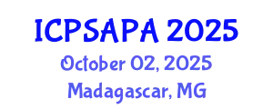 International Conference on Political Sciences and Policy Analysis (ICPSAPA) October 02, 2025 - Madagascar, Madagascar