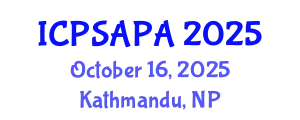 International Conference on Political Sciences and Policy Analysis (ICPSAPA) October 16, 2025 - Kathmandu, Nepal