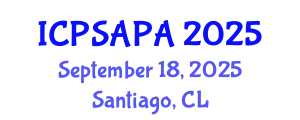 International Conference on Political Sciences and Policy Analysis (ICPSAPA) September 18, 2025 - Santiago, Chile
