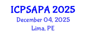 International Conference on Political Sciences and Policy Analysis (ICPSAPA) December 04, 2025 - Lima, Peru