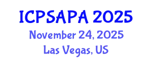 International Conference on Political Sciences and Policy Analysis (ICPSAPA) November 24, 2025 - Las Vegas, United States