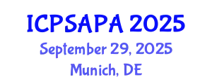 International Conference on Political Sciences and Policy Analysis (ICPSAPA) September 29, 2025 - Munich, Germany