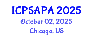 International Conference on Political Sciences and Policy Analysis (ICPSAPA) October 02, 2025 - Chicago, United States