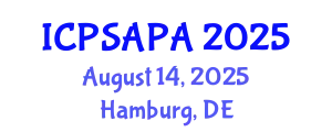 International Conference on Political Sciences and Policy Analysis (ICPSAPA) August 14, 2025 - Hamburg, Germany