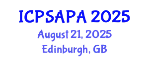 International Conference on Political Sciences and Policy Analysis (ICPSAPA) August 21, 2025 - Edinburgh, United Kingdom