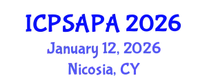 International Conference on Political Sciences and Policy Analysis (ICPSAPA) January 12, 2026 - Nicosia, Cyprus