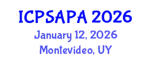 International Conference on Political Sciences and Policy Analysis (ICPSAPA) January 12, 2026 - Montevideo, Uruguay