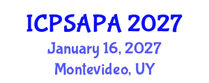 International Conference on Political Sciences and Policy Analysis (ICPSAPA) January 16, 2027 - Montevideo, Uruguay