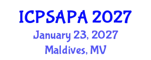 International Conference on Political Sciences and Policy Analysis (ICPSAPA) January 23, 2027 - Maldives, Maldives