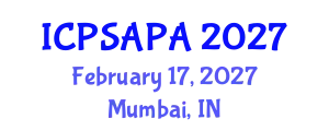 International Conference on Political Sciences and Policy Analysis (ICPSAPA) February 17, 2027 - Mumbai, India