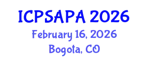 International Conference on Political Sciences and Policy Analysis (ICPSAPA) February 16, 2026 - Bogota, Colombia