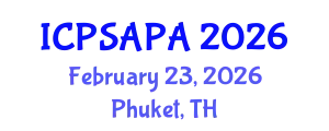 International Conference on Political Sciences and Policy Analysis (ICPSAPA) February 23, 2026 - Phuket, Thailand