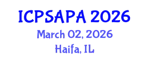 International Conference on Political Sciences and Policy Analysis (ICPSAPA) March 02, 2026 - Haifa, Israel