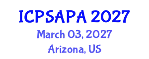 International Conference on Political Sciences and Policy Analysis (ICPSAPA) March 03, 2027 - Arizona, United States