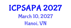 International Conference on Political Sciences and Policy Analysis (ICPSAPA) March 10, 2027 - Hanoi, Vietnam