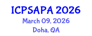 International Conference on Political Sciences and Policy Analysis (ICPSAPA) March 09, 2026 - Doha, Qatar