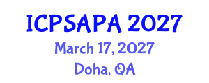 International Conference on Political Sciences and Policy Analysis (ICPSAPA) March 17, 2027 - Doha, Qatar