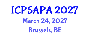 International Conference on Political Sciences and Policy Analysis (ICPSAPA) March 24, 2027 - Brussels, Belgium