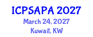 International Conference on Political Sciences and Policy Analysis (ICPSAPA) March 24, 2027 - Kuwait, Kuwait