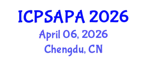 International Conference on Political Sciences and Policy Analysis (ICPSAPA) April 06, 2026 - Chengdu, China