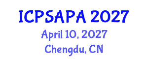International Conference on Political Sciences and Policy Analysis (ICPSAPA) April 10, 2027 - Chengdu, China