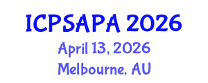 International Conference on Political Sciences and Policy Analysis (ICPSAPA) April 13, 2026 - Melbourne, Australia