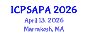 International Conference on Political Sciences and Policy Analysis (ICPSAPA) April 13, 2026 - Marrakesh, Morocco
