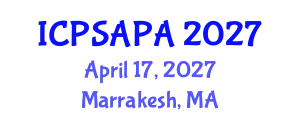 International Conference on Political Sciences and Policy Analysis (ICPSAPA) April 17, 2027 - Marrakesh, Morocco