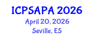 International Conference on Political Sciences and Policy Analysis (ICPSAPA) April 20, 2026 - Seville, Spain