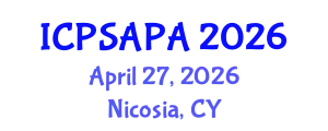 International Conference on Political Sciences and Policy Analysis (ICPSAPA) April 27, 2026 - Nicosia, Cyprus