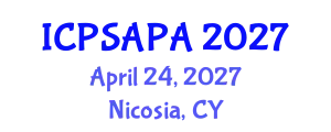 International Conference on Political Sciences and Policy Analysis (ICPSAPA) April 24, 2027 - Nicosia, Cyprus