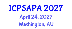 International Conference on Political Sciences and Policy Analysis (ICPSAPA) April 24, 2027 - Washington, Australia
