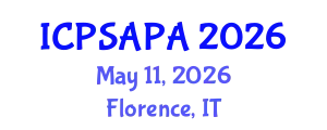 International Conference on Political Sciences and Policy Analysis (ICPSAPA) May 11, 2026 - Florence, Italy