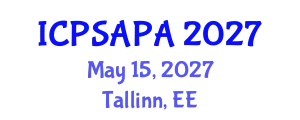 International Conference on Political Sciences and Policy Analysis (ICPSAPA) May 15, 2027 - Tallinn, Estonia