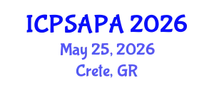 International Conference on Political Sciences and Policy Analysis (ICPSAPA) May 25, 2026 - Crete, Greece