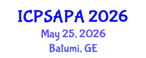 International Conference on Political Sciences and Policy Analysis (ICPSAPA) May 25, 2026 - Batumi, Georgia