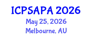 International Conference on Political Sciences and Policy Analysis (ICPSAPA) May 25, 2026 - Melbourne, Australia