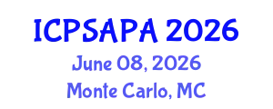 International Conference on Political Sciences and Policy Analysis (ICPSAPA) June 08, 2026 - Monte Carlo, Monaco