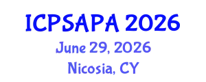 International Conference on Political Sciences and Policy Analysis (ICPSAPA) June 29, 2026 - Nicosia, Cyprus