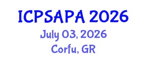 International Conference on Political Sciences and Policy Analysis (ICPSAPA) July 03, 2026 - Corfu, Greece