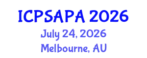 International Conference on Political Sciences and Policy Analysis (ICPSAPA) July 24, 2026 - Melbourne, Australia