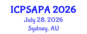 International Conference on Political Sciences and Policy Analysis (ICPSAPA) July 28, 2026 - Sydney, Australia